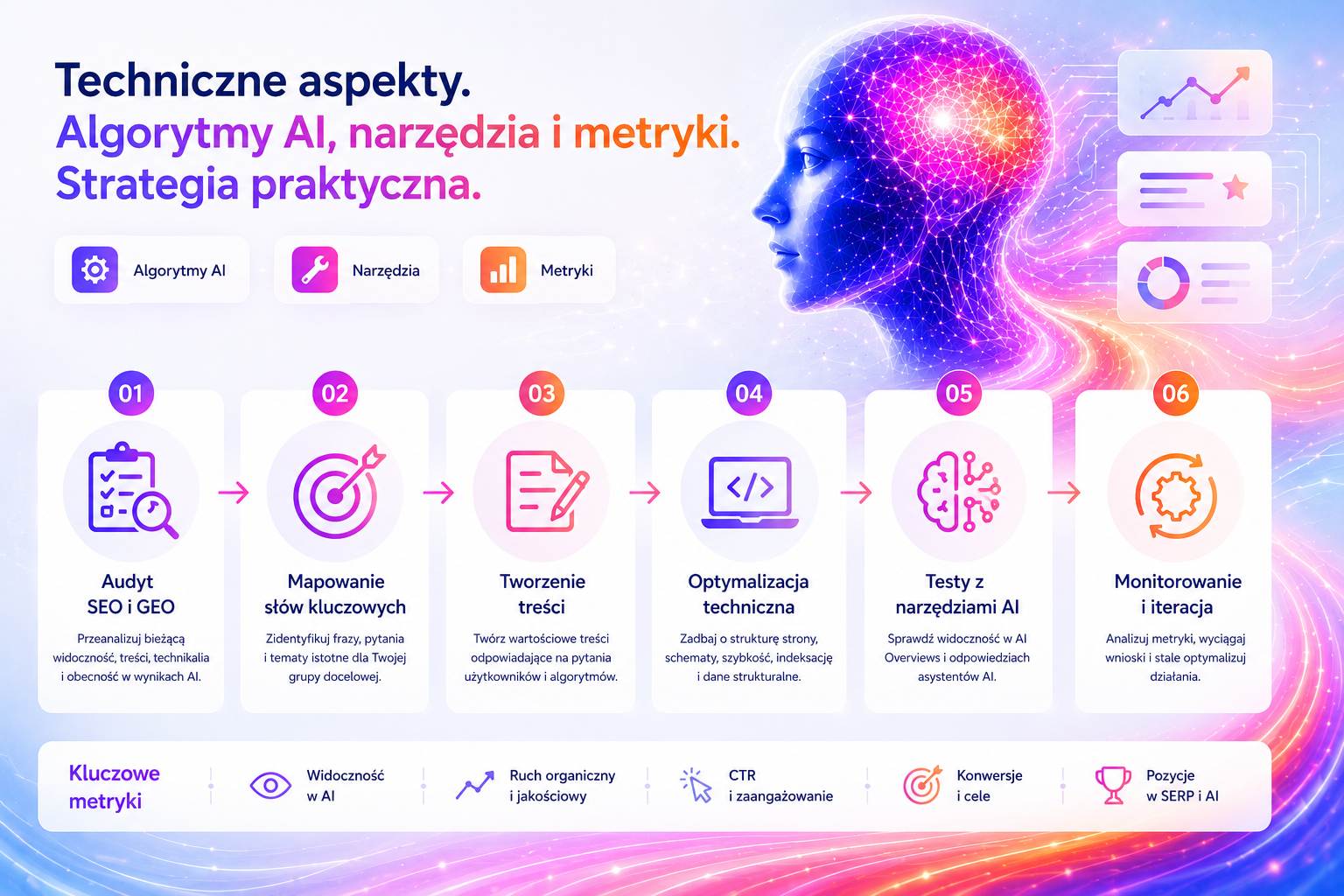 Algorytmy AI, narzędzia i metryki_krok po kroku_agencja marketingowa
